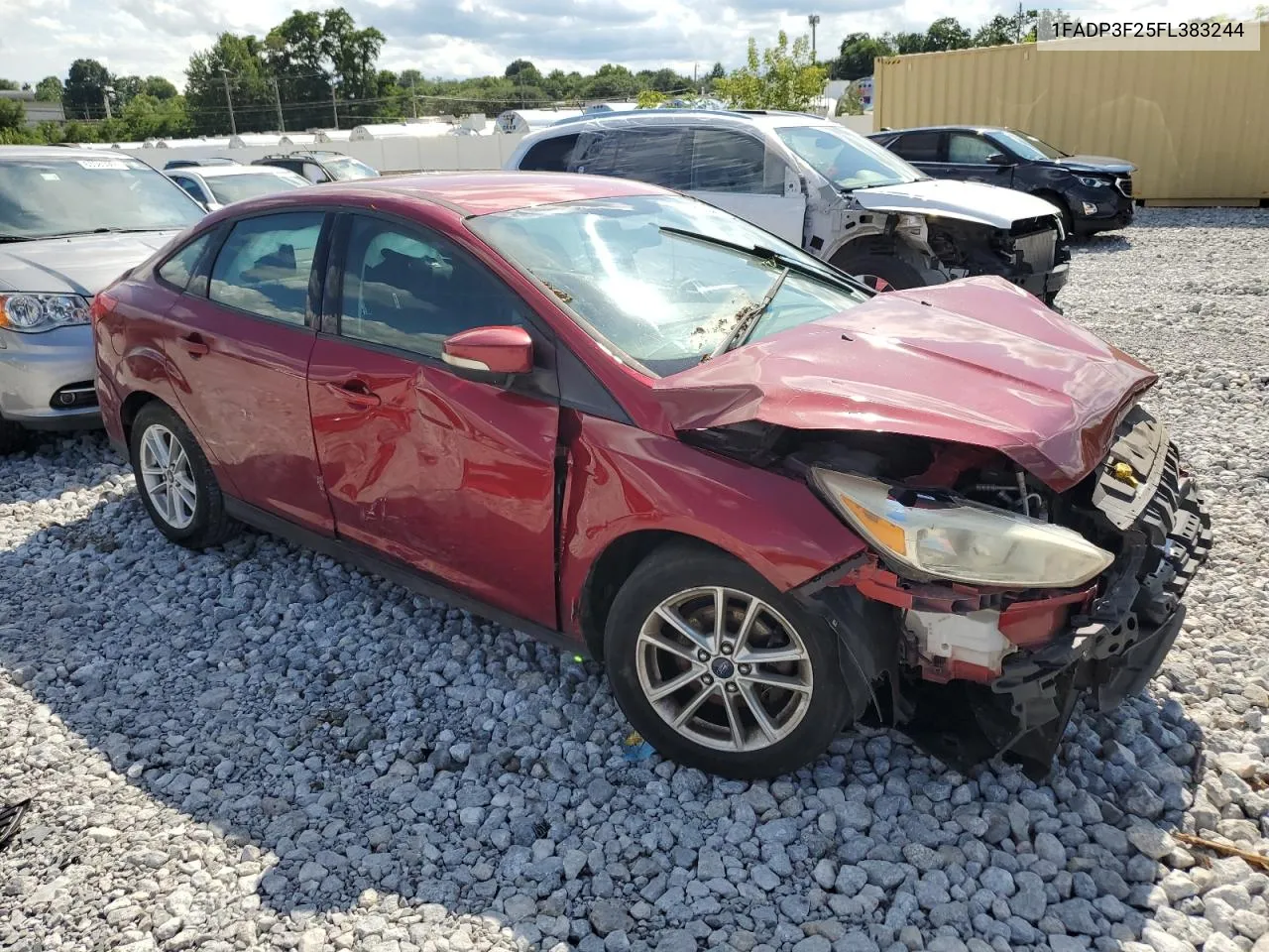 2015 Ford Focus Se VIN: 1FADP3F25FL383244 Lot: 63203414