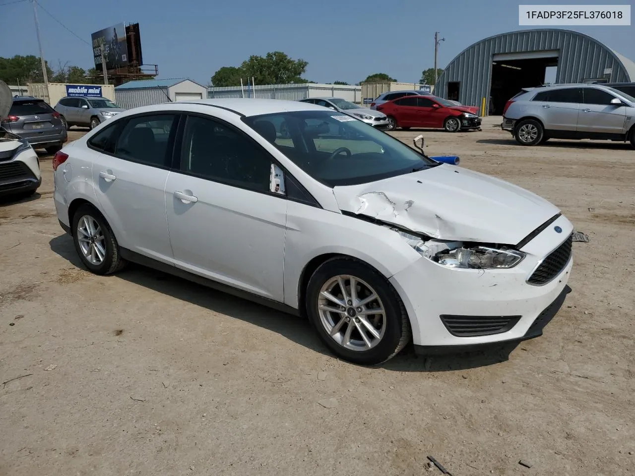 2015 Ford Focus Se VIN: 1FADP3F25FL376018 Lot: 63660814