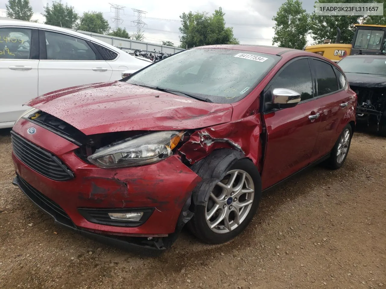 2015 Ford Focus Se VIN: 1FADP3K23FL311657 Lot: 64177534