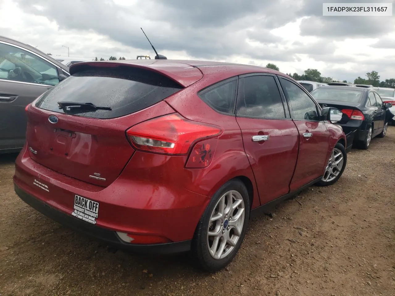 2015 Ford Focus Se VIN: 1FADP3K23FL311657 Lot: 64177534