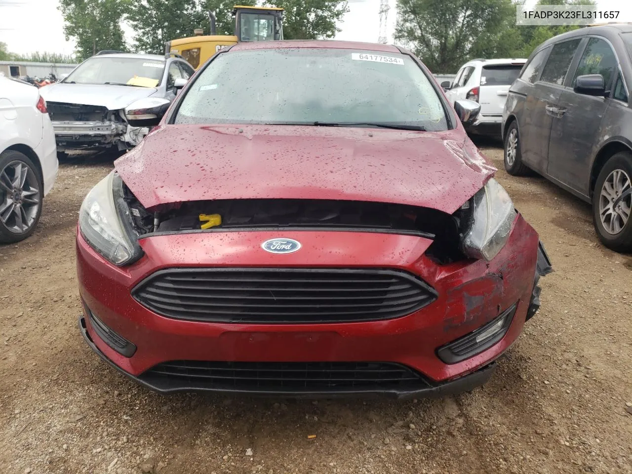 2015 Ford Focus Se VIN: 1FADP3K23FL311657 Lot: 64177534