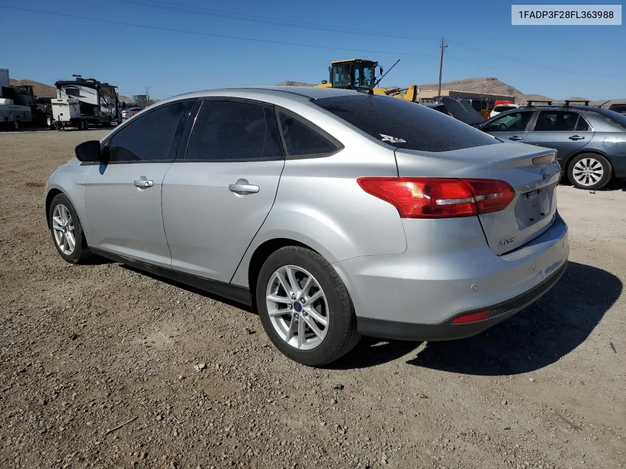 2015 Ford Focus Se VIN: 1FADP3F28FL363988 Lot: 65203744