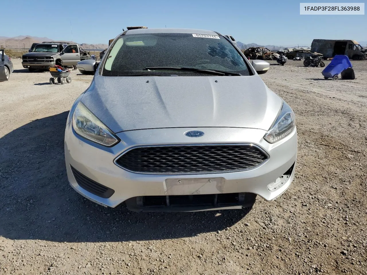 2015 Ford Focus Se VIN: 1FADP3F28FL363988 Lot: 65203744