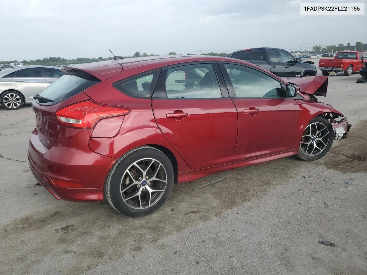 2015 Ford Focus Se VIN: 1FADP3K22FL221156 Lot: 65483324