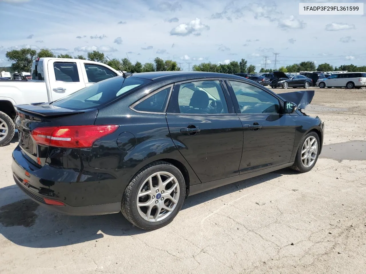 2015 Ford Focus Se VIN: 1FADP3F29FL361599 Lot: 65856354