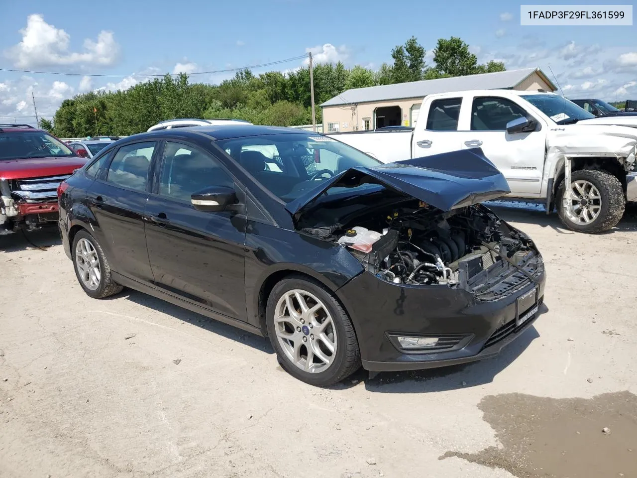 2015 Ford Focus Se VIN: 1FADP3F29FL361599 Lot: 65856354