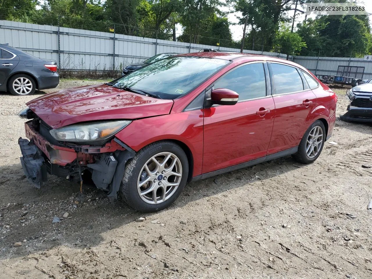 2015 Ford Focus Se VIN: 1FADP3F23FL318263 Lot: 65964184