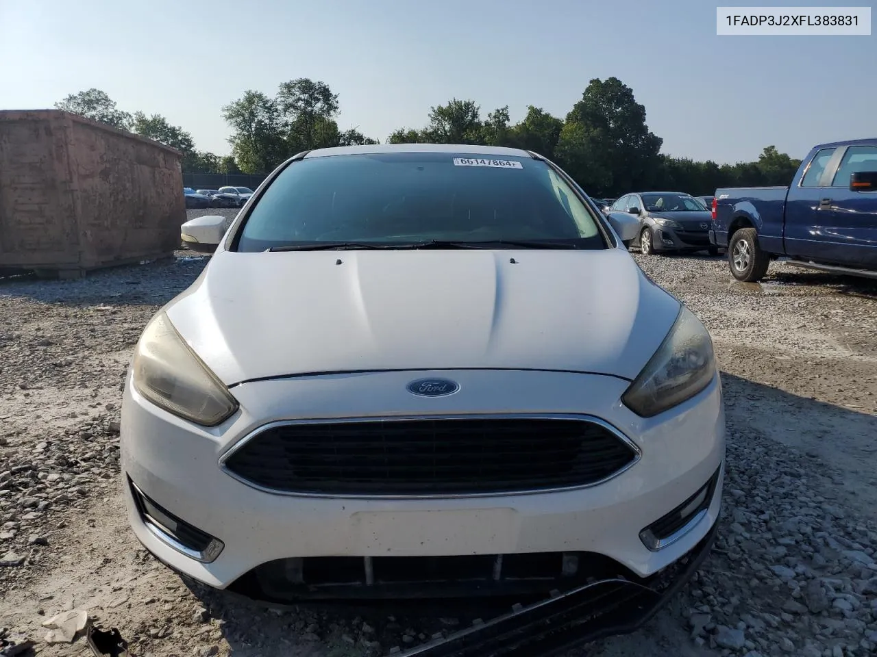 2015 Ford Focus Titanium VIN: 1FADP3J2XFL383831 Lot: 66147864