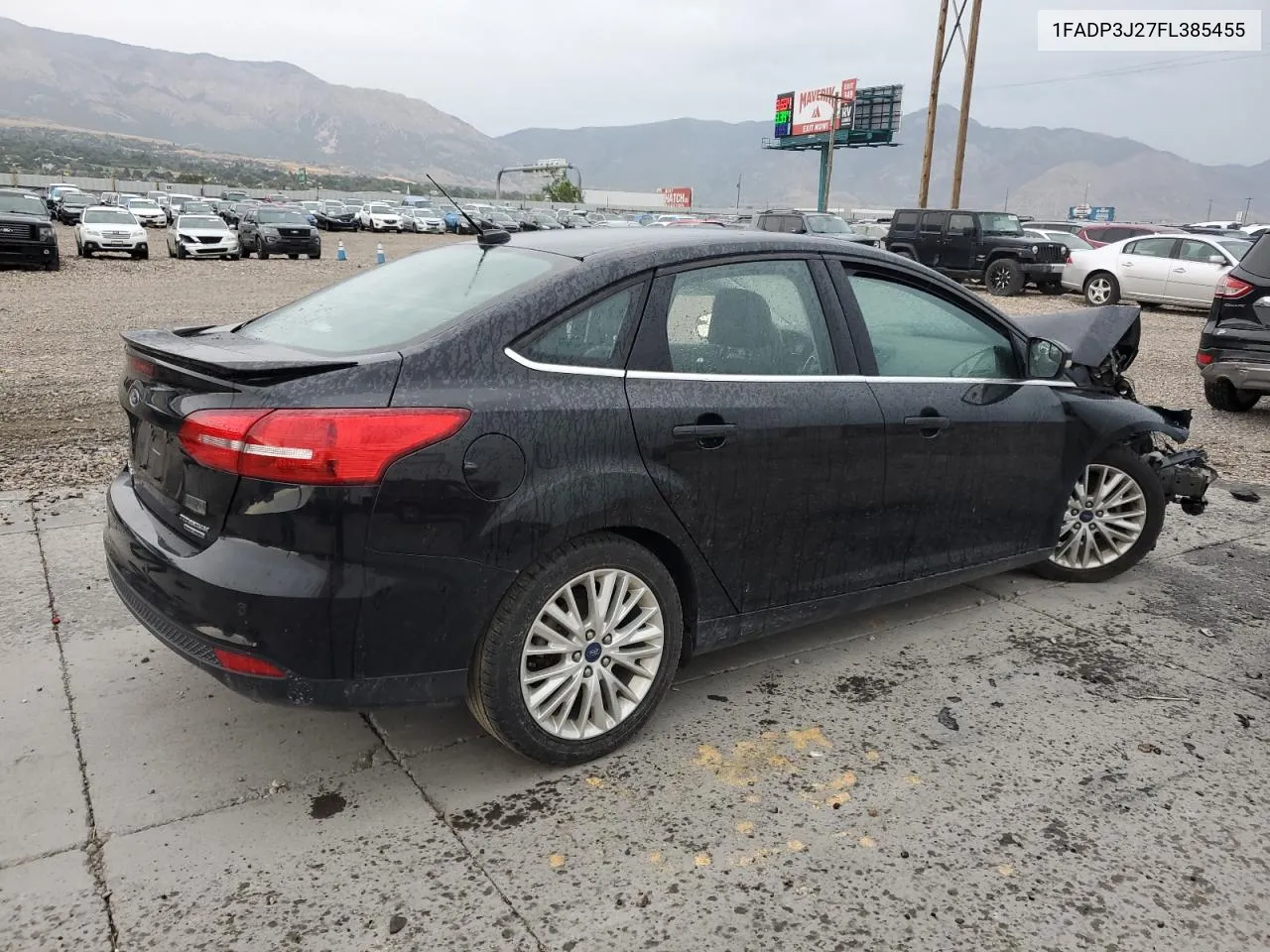 2015 Ford Focus Titanium VIN: 1FADP3J27FL385455 Lot: 66613614