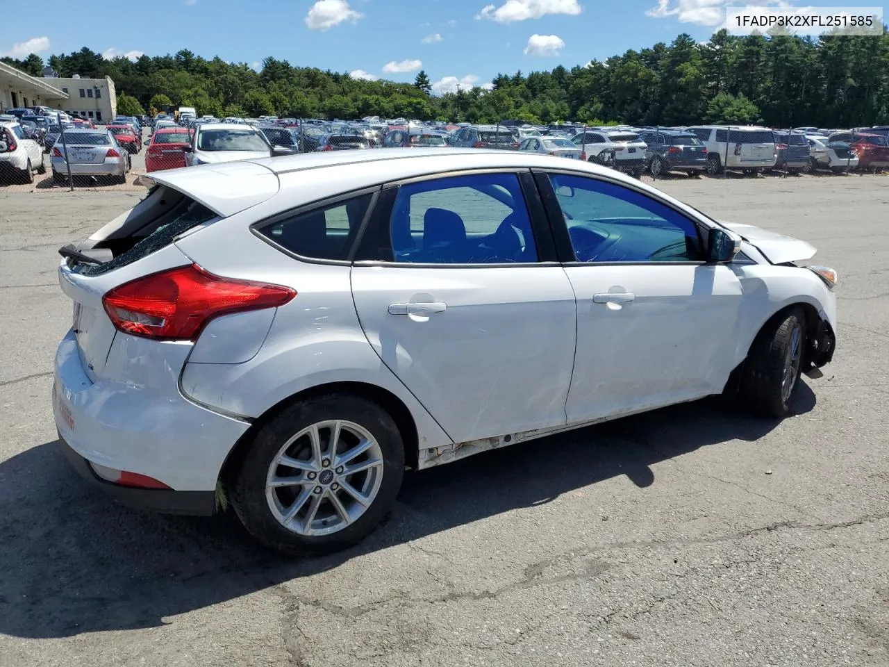 2015 Ford Focus Se VIN: 1FADP3K2XFL251585 Lot: 67040334