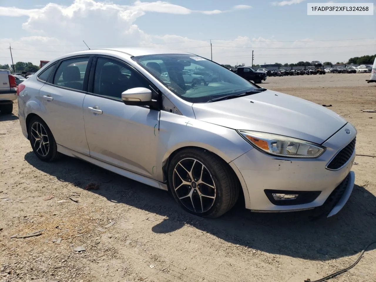 2015 Ford Focus Se VIN: 1FADP3F2XFL324268 Lot: 67041934