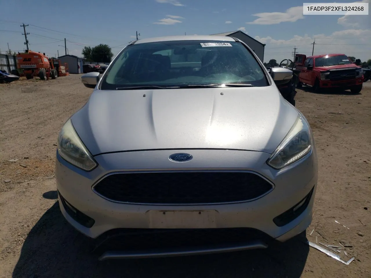 2015 Ford Focus Se VIN: 1FADP3F2XFL324268 Lot: 67041934