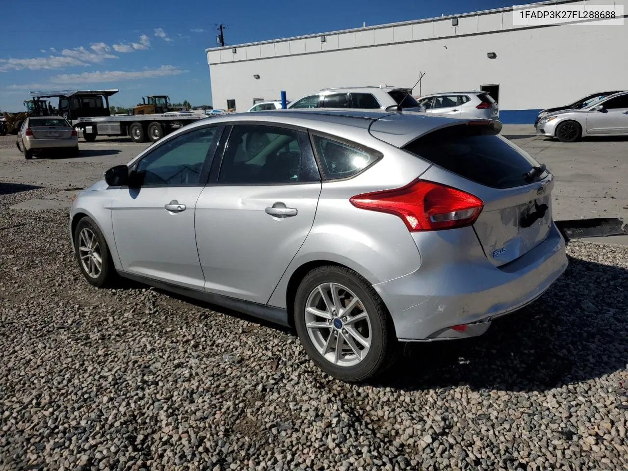 2015 Ford Focus Se VIN: 1FADP3K27FL288688 Lot: 67421614