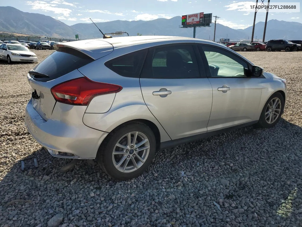 2015 Ford Focus Se VIN: 1FADP3K27FL288688 Lot: 67421614