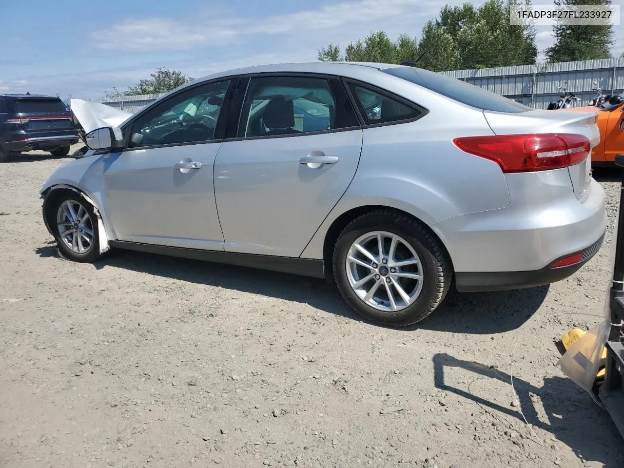 2015 Ford Focus Se VIN: 1FADP3F27FL233927 Lot: 67541374