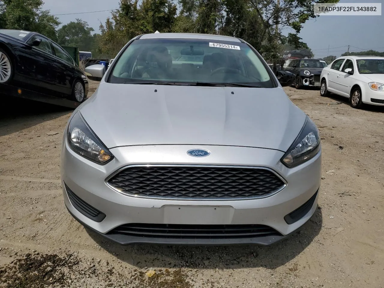 2015 Ford Focus Se VIN: 1FADP3F22FL343882 Lot: 67955314