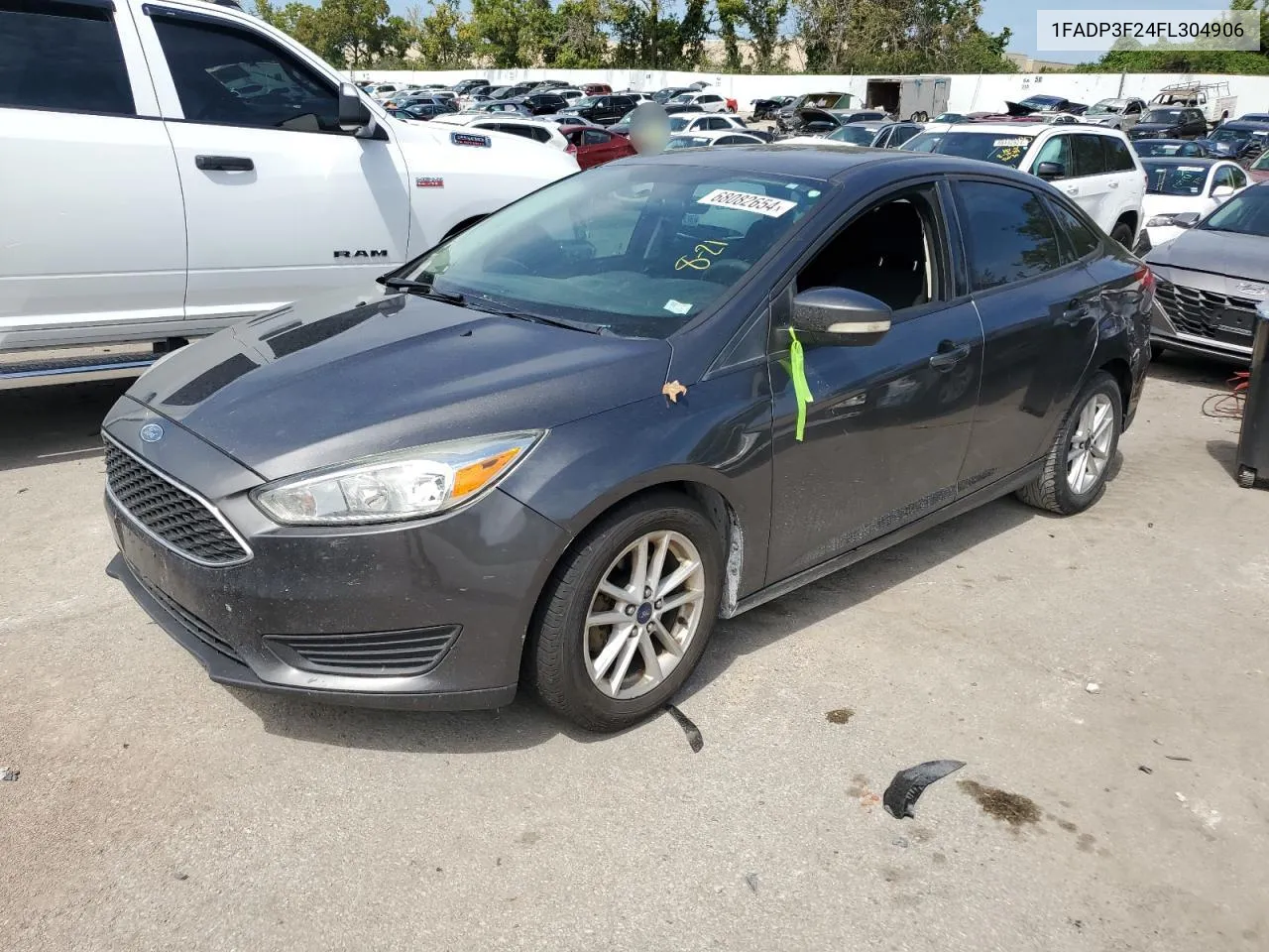 2015 Ford Focus Se VIN: 1FADP3F24FL304906 Lot: 68082654