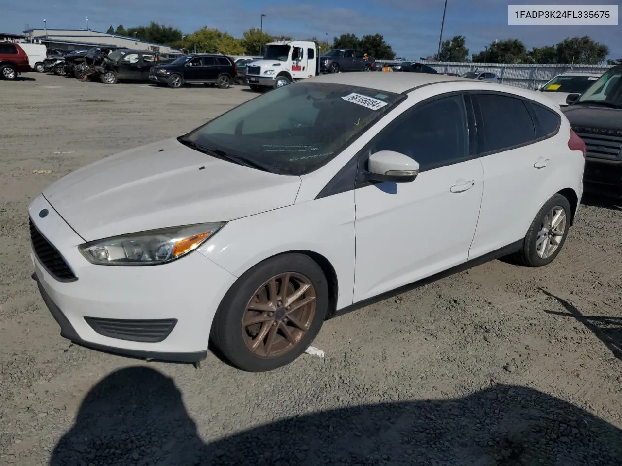 2015 Ford Focus Se VIN: 1FADP3K24FL335675 Lot: 68166084