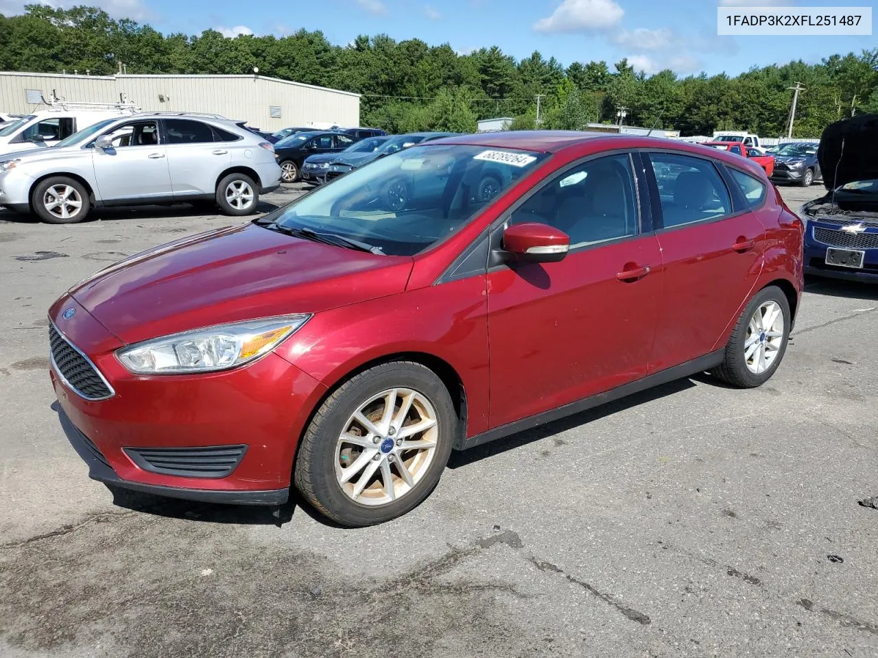 2015 Ford Focus Se VIN: 1FADP3K2XFL251487 Lot: 68289264