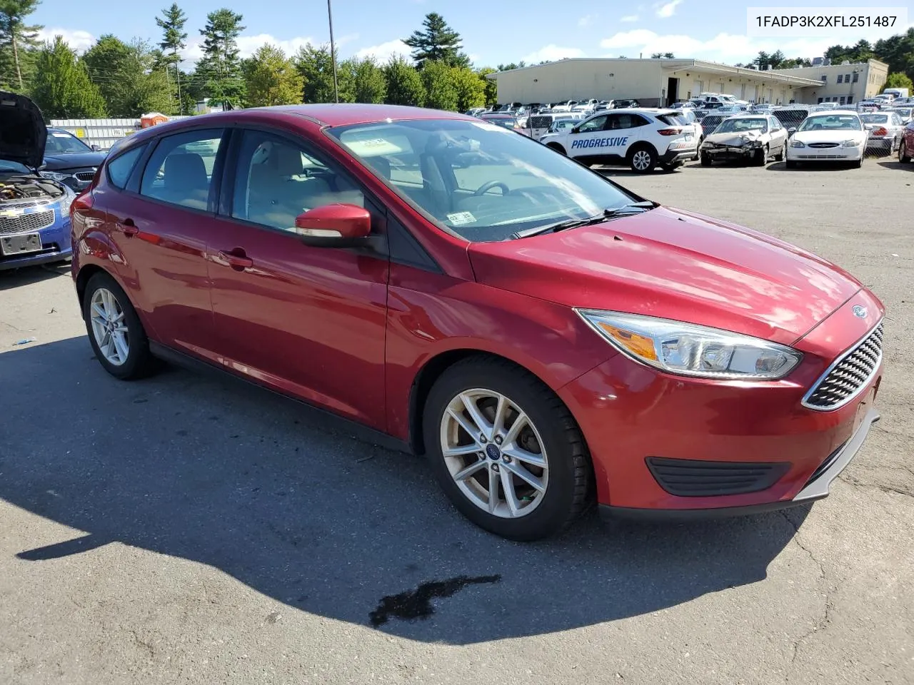 2015 Ford Focus Se VIN: 1FADP3K2XFL251487 Lot: 68289264