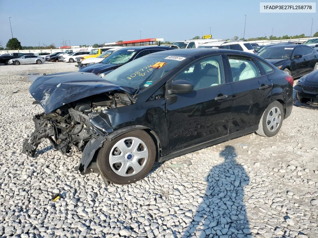 2015 Ford Focus S VIN: 1FADP3E27FL258778 Lot: 68308614