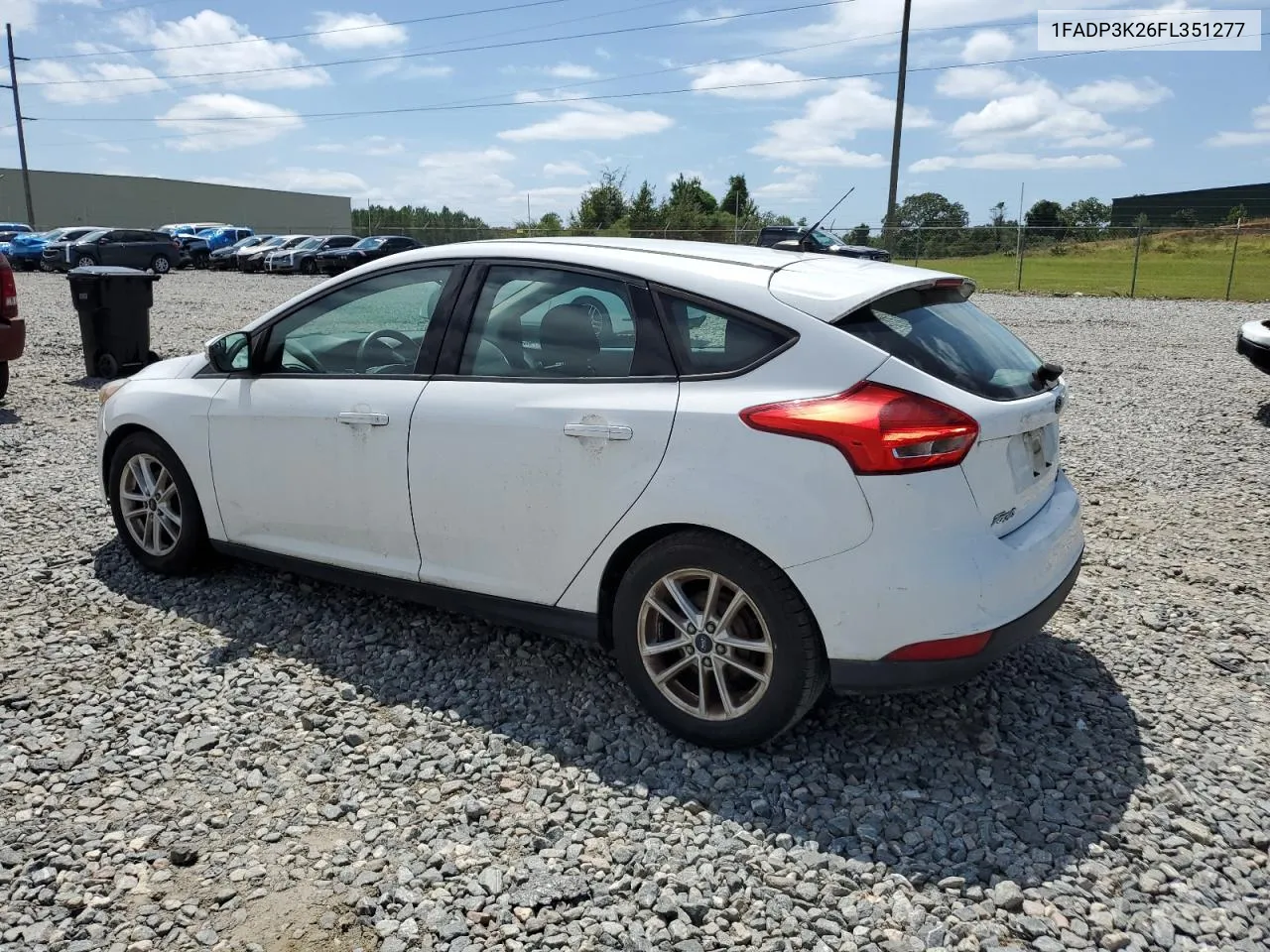 2015 Ford Focus Se VIN: 1FADP3K26FL351277 Lot: 68459924