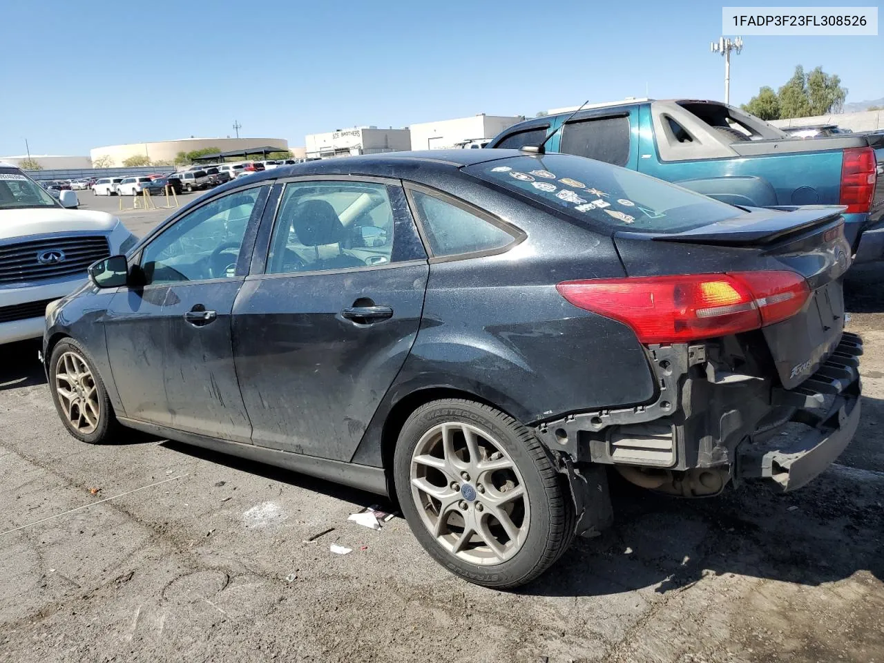 2015 Ford Focus Se VIN: 1FADP3F23FL308526 Lot: 68761804