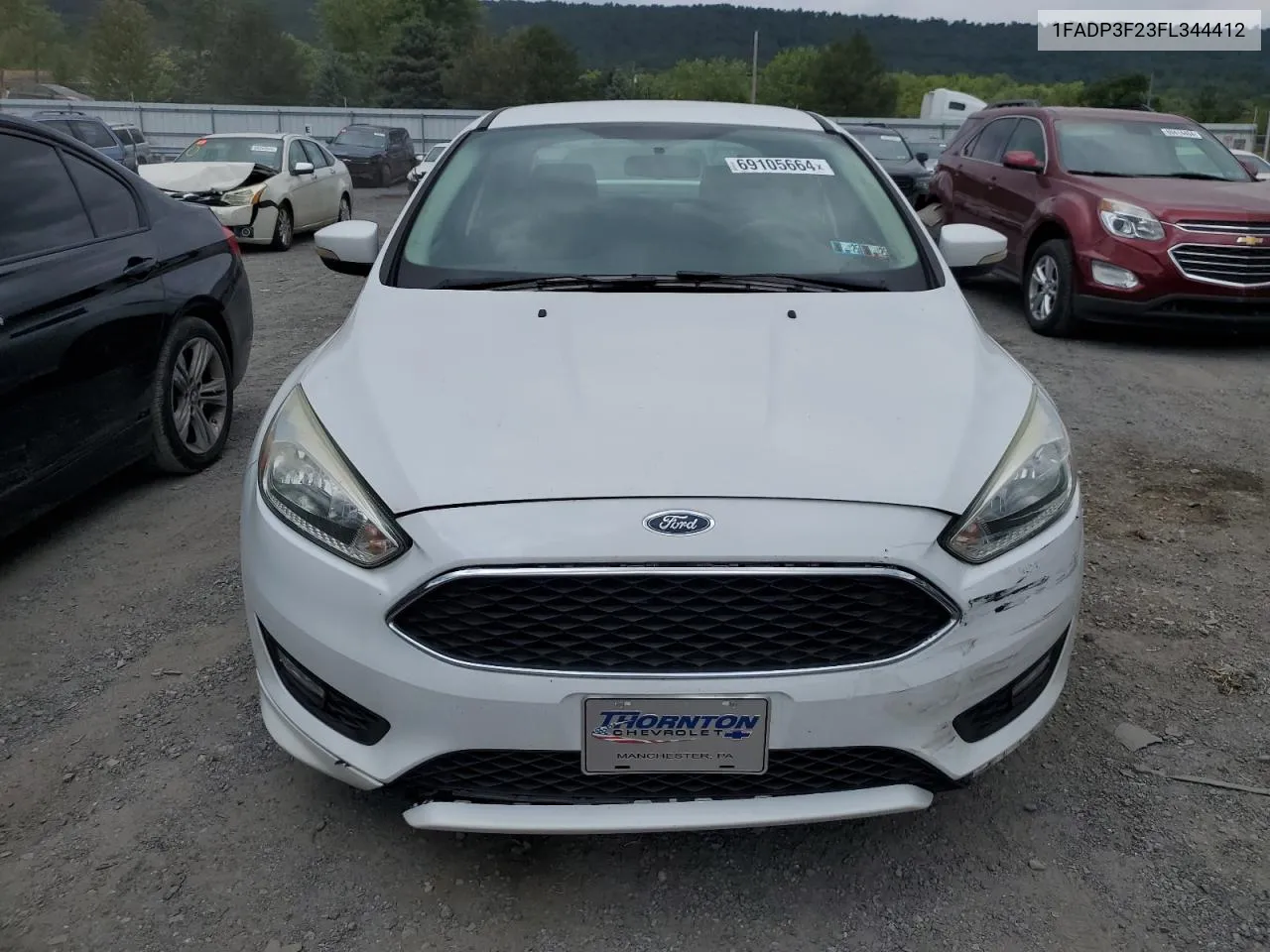 2015 Ford Focus Se VIN: 1FADP3F23FL344412 Lot: 69105664