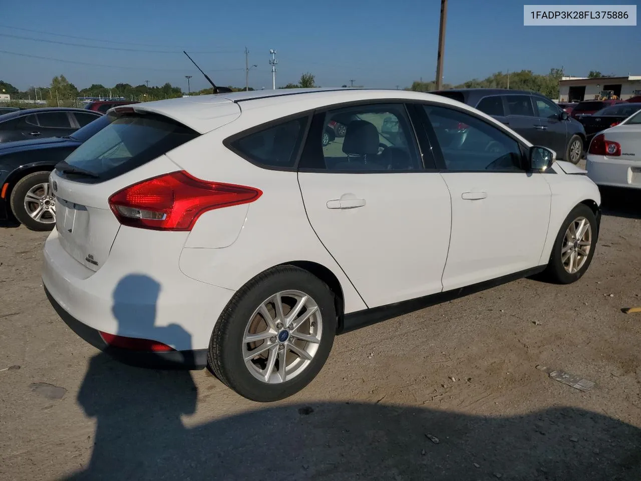 2015 Ford Focus Se VIN: 1FADP3K28FL375886 Lot: 69795434