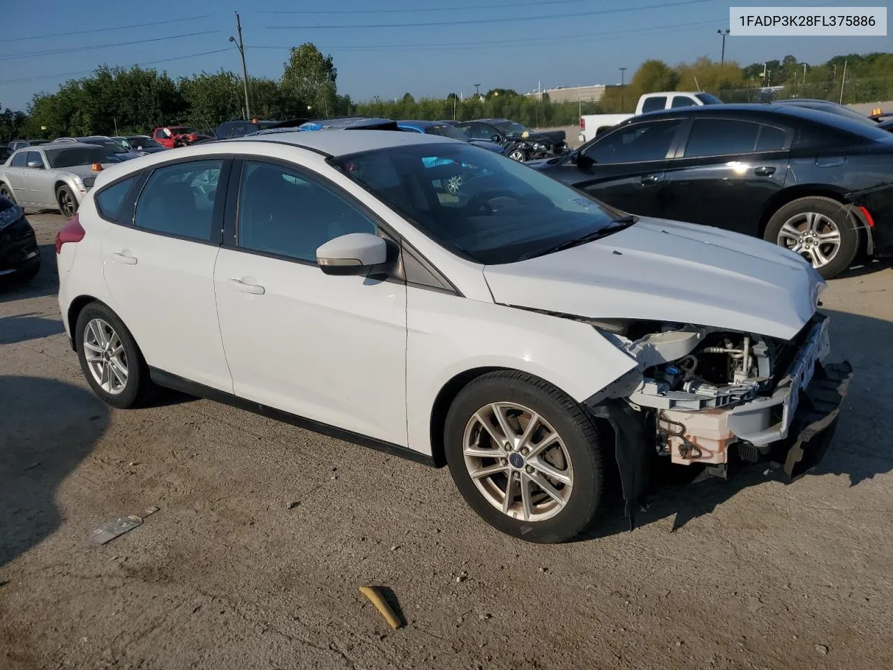 2015 Ford Focus Se VIN: 1FADP3K28FL375886 Lot: 69795434