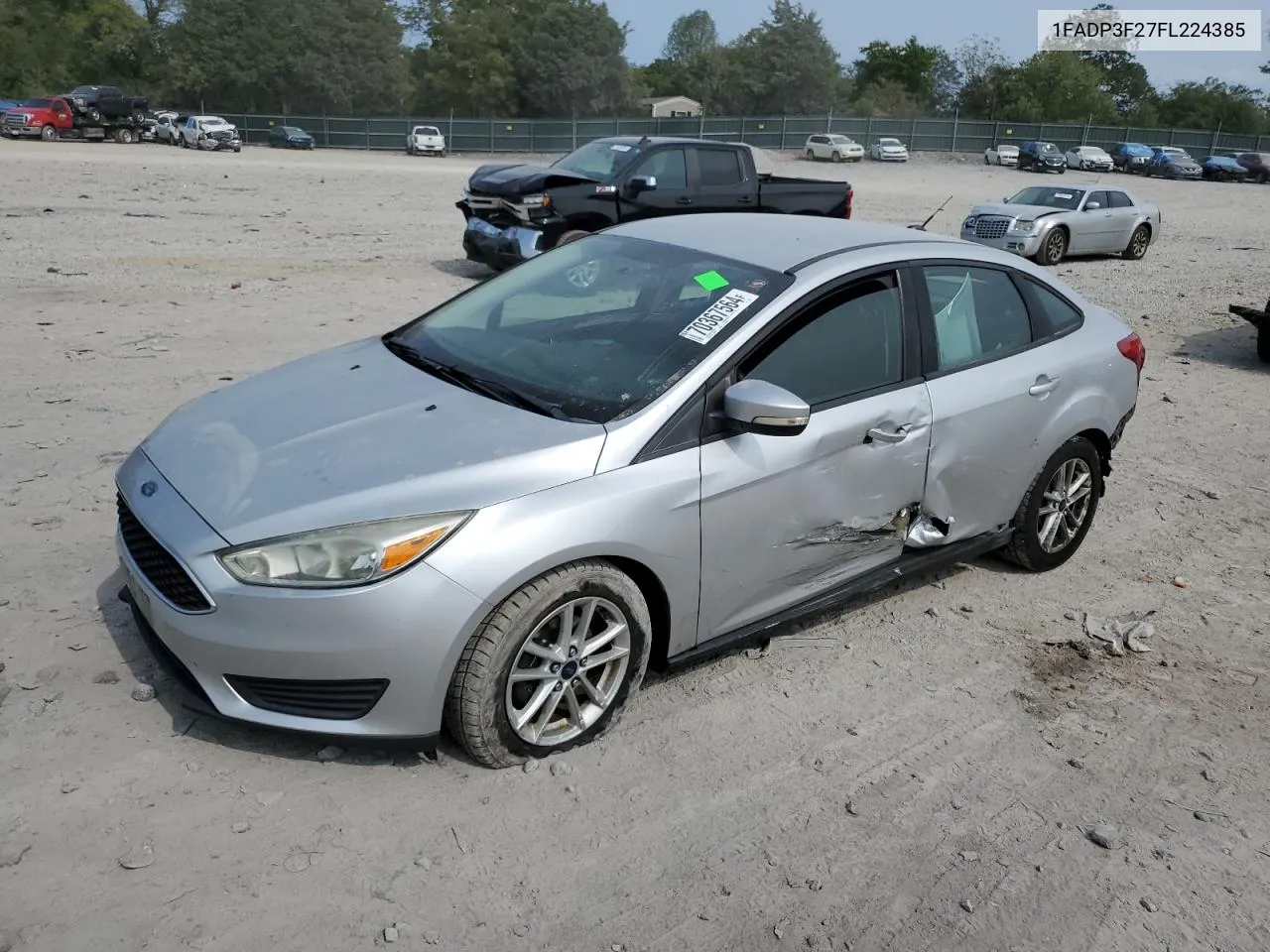 2015 Ford Focus Se VIN: 1FADP3F27FL224385 Lot: 70367564