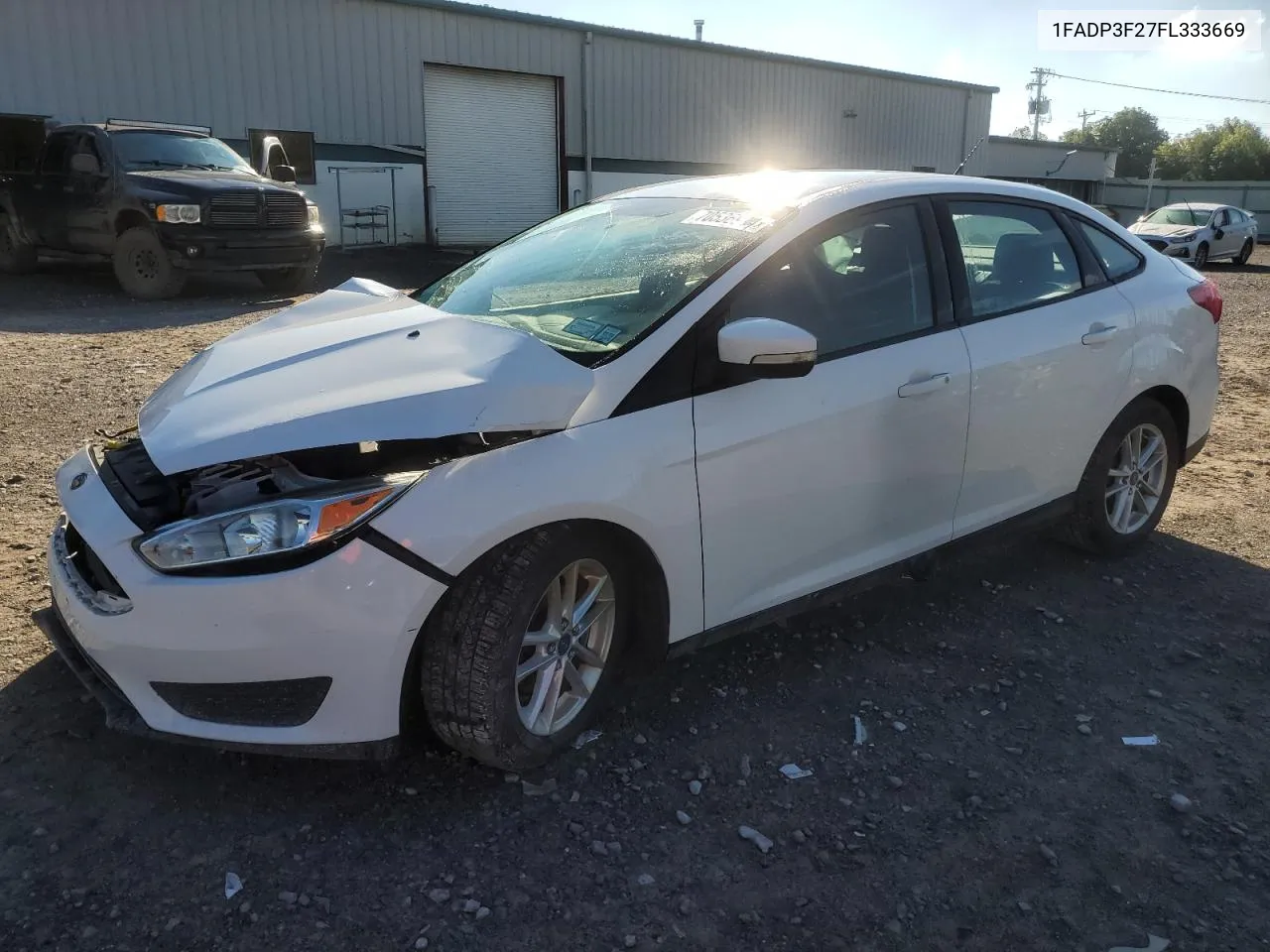 2015 Ford Focus Se VIN: 1FADP3F27FL333669 Lot: 70536944