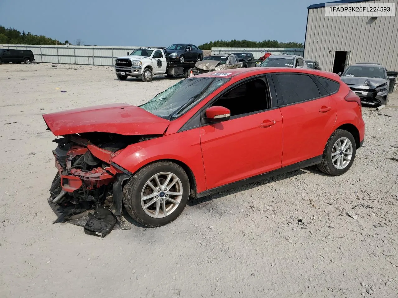 2015 Ford Focus Se VIN: 1FADP3K26FL224593 Lot: 70665934