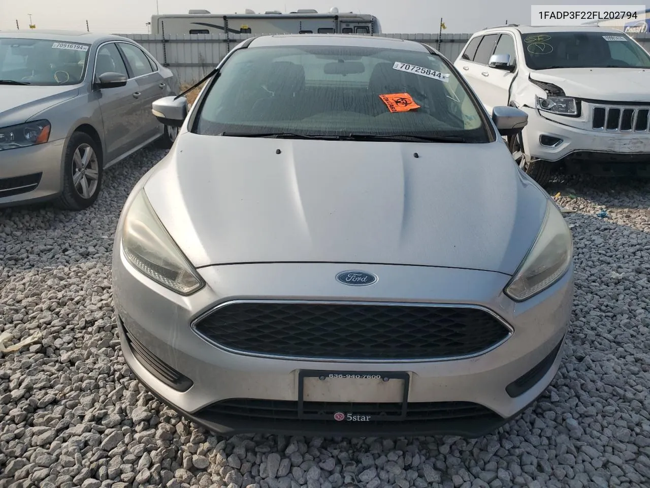 2015 Ford Focus Se VIN: 1FADP3F22FL202794 Lot: 70725844