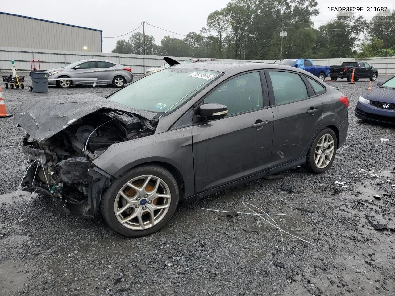 2015 Ford Focus Se VIN: 1FADP3F29FL311687 Lot: 71572394