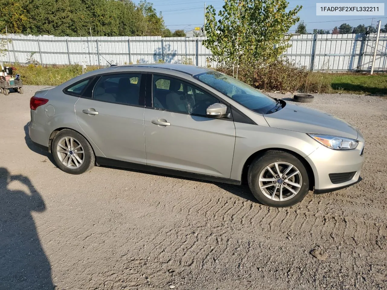 2015 Ford Focus Se VIN: 1FADP3F2XFL332211 Lot: 71646114