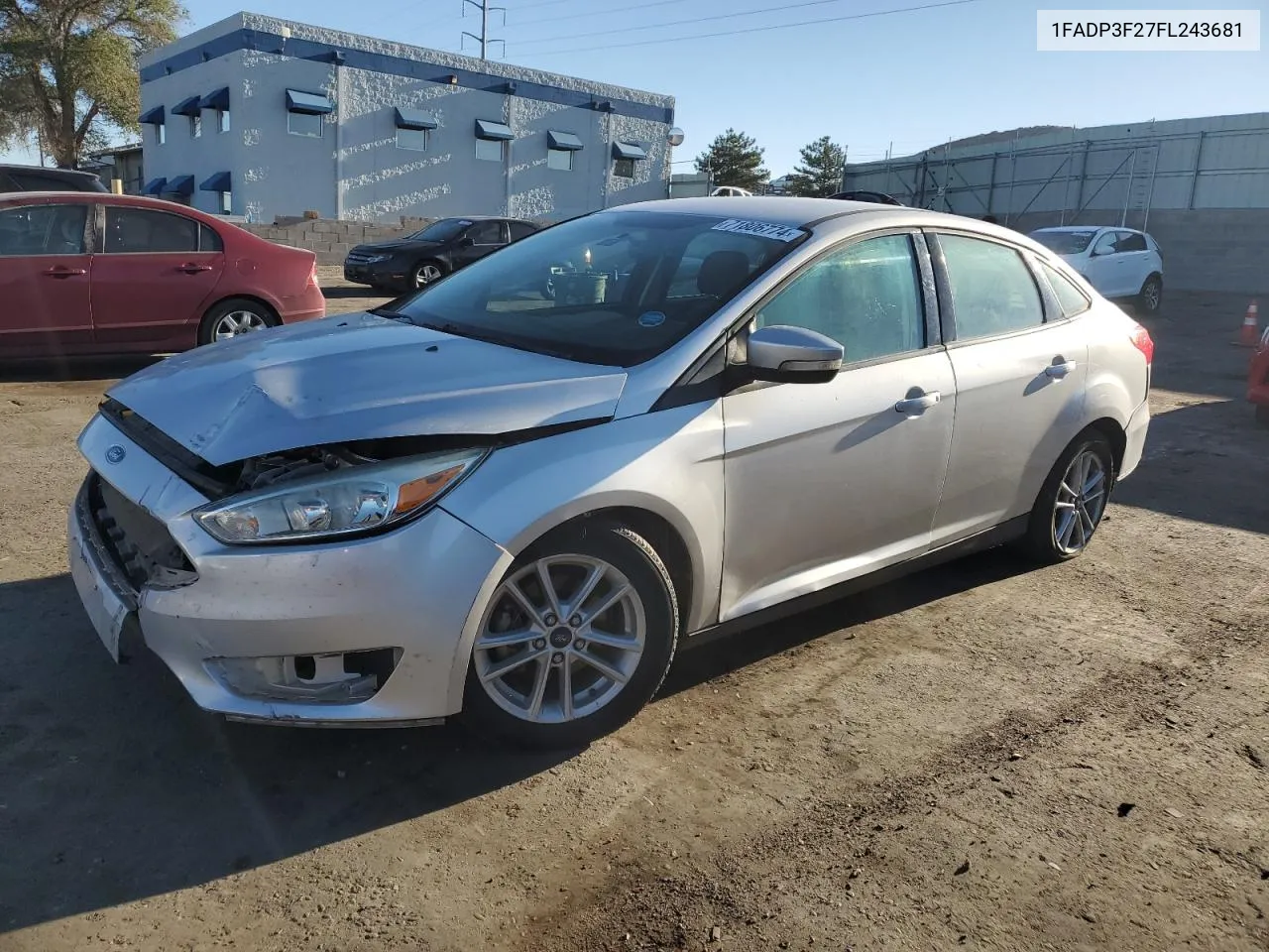 2015 Ford Focus Se VIN: 1FADP3F27FL243681 Lot: 71806774