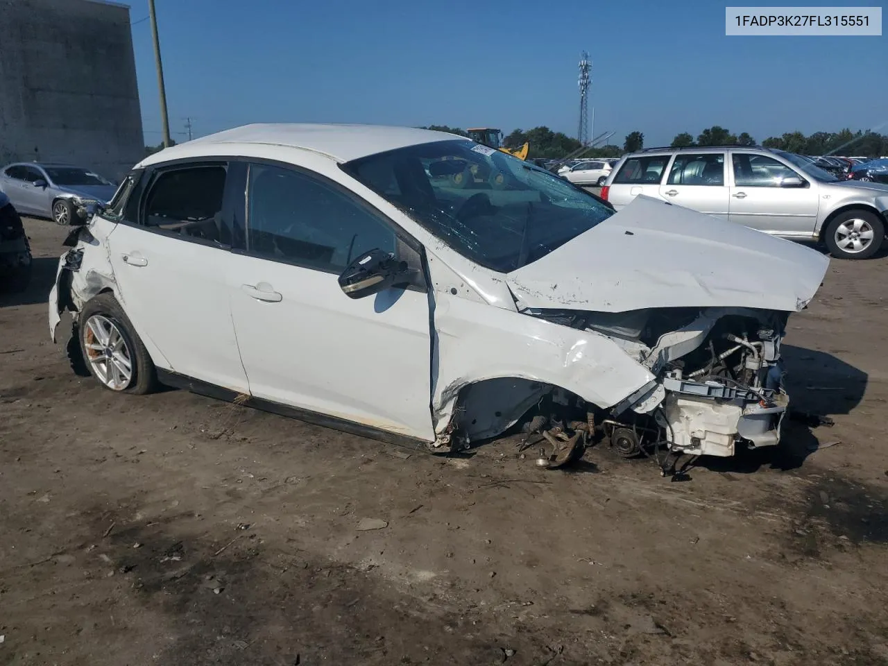 2015 Ford Focus Se VIN: 1FADP3K27FL315551 Lot: 72154124