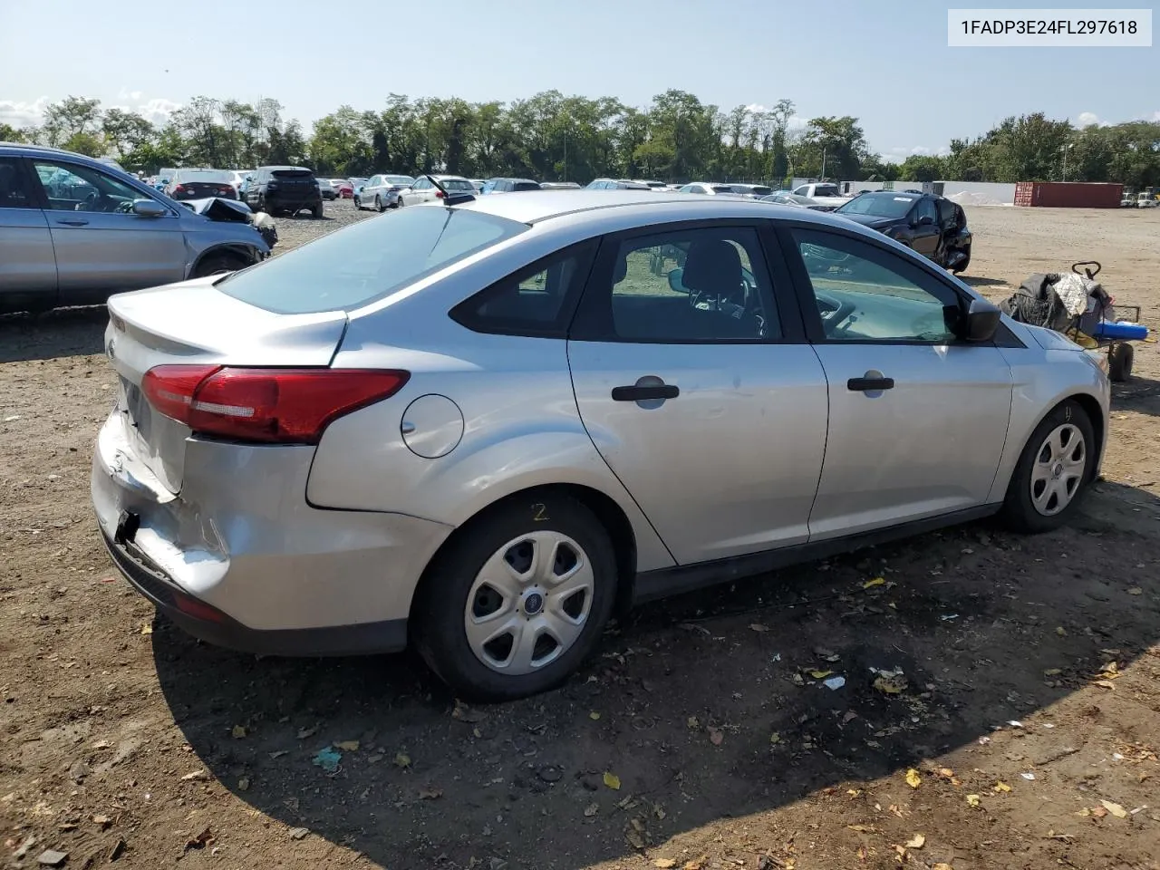 2015 Ford Focus S VIN: 1FADP3E24FL297618 Lot: 72283324