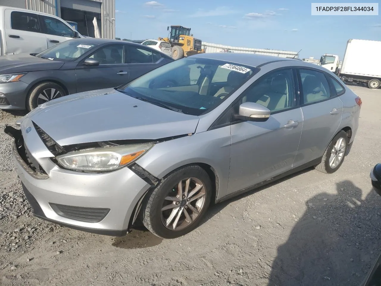 2015 Ford Focus Se VIN: 1FADP3F28FL344034 Lot: 72364864