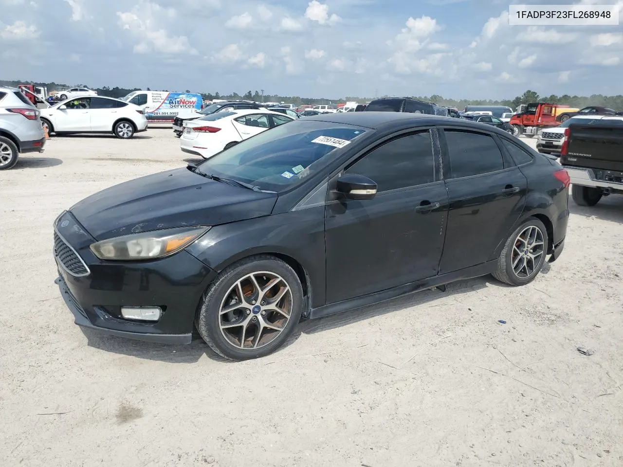 2015 Ford Focus Se VIN: 1FADP3F23FL268948 Lot: 72551484