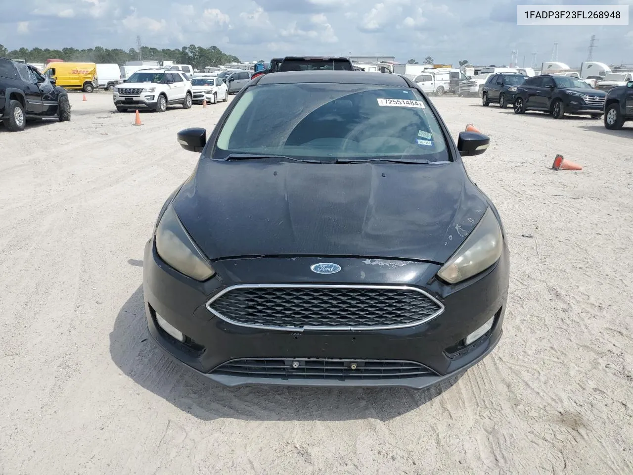 2015 Ford Focus Se VIN: 1FADP3F23FL268948 Lot: 72551484