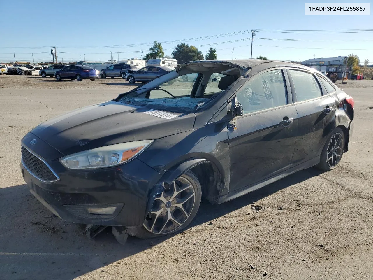 2015 Ford Focus Se VIN: 1FADP3F24FL255867 Lot: 72611314