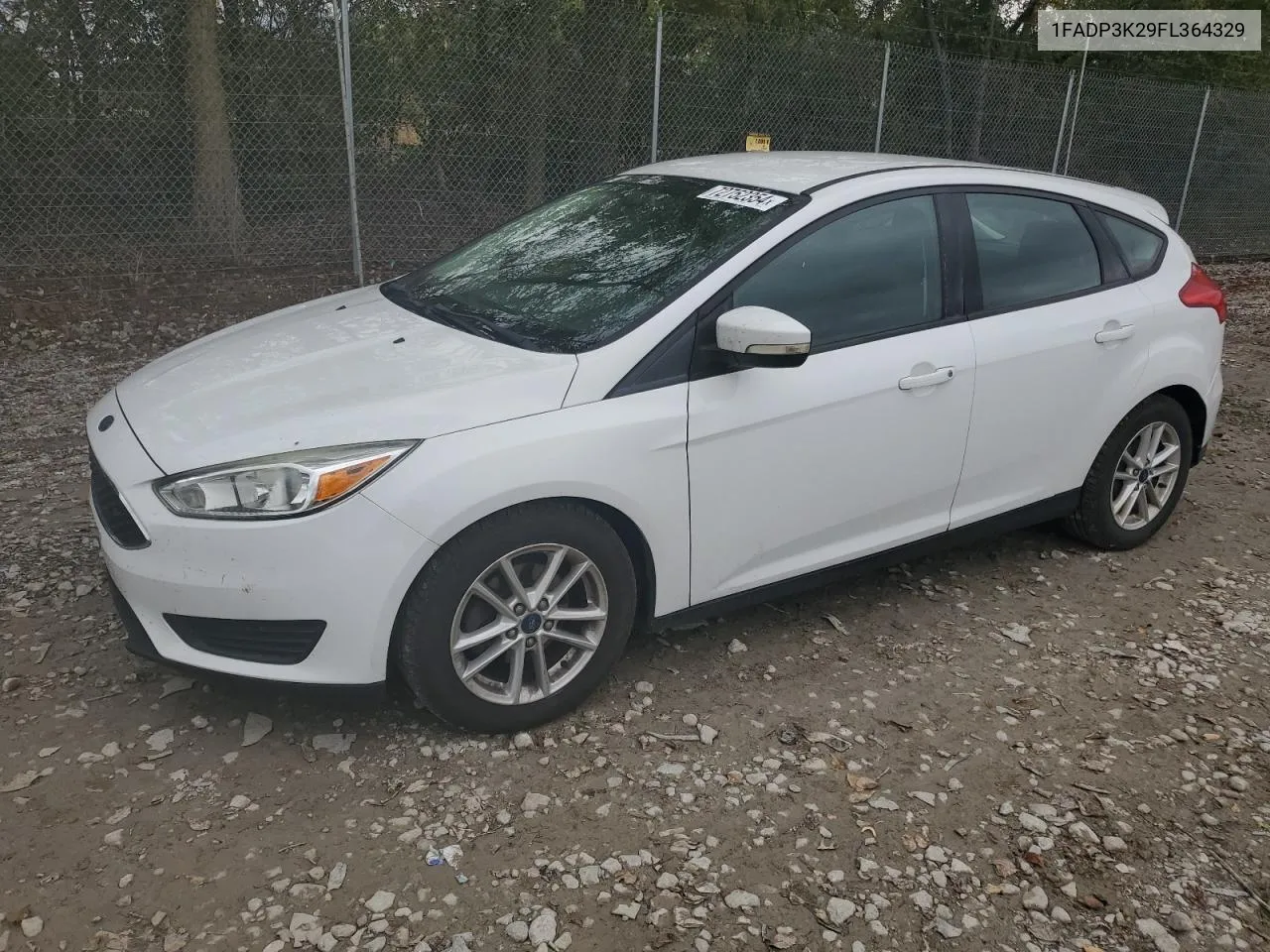 2015 Ford Focus Se VIN: 1FADP3K29FL364329 Lot: 72752354