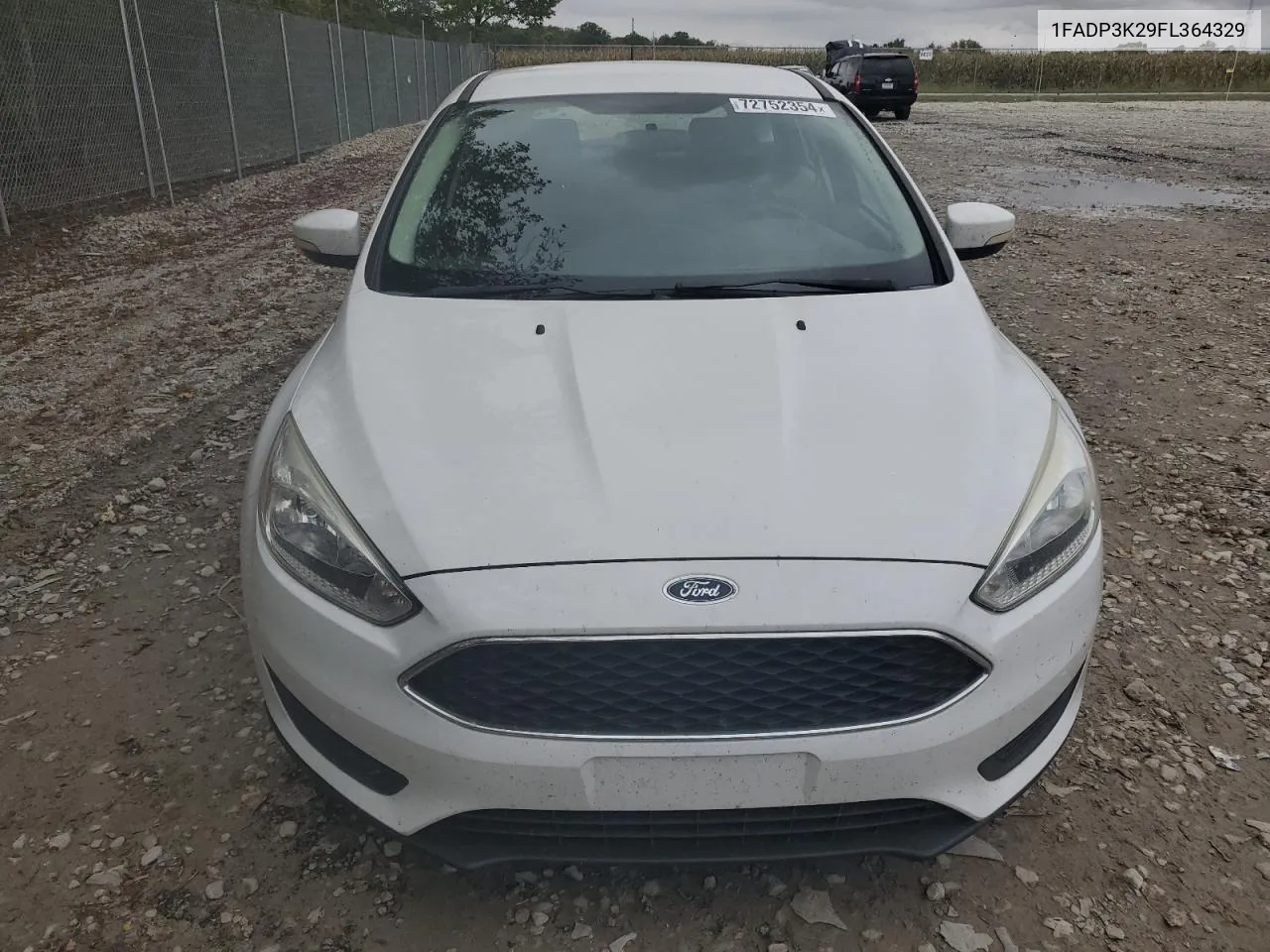 2015 Ford Focus Se VIN: 1FADP3K29FL364329 Lot: 72752354