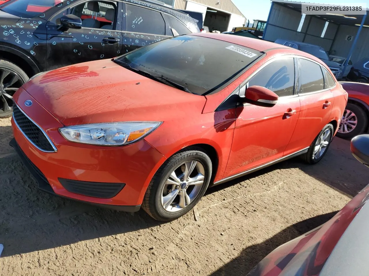 2015 Ford Focus Se VIN: 1FADP3F29FL231385 Lot: 72859434