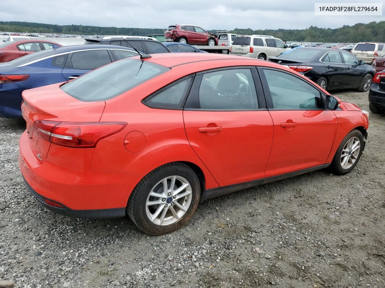 2015 Ford Focus Se VIN: 1FADP3F28FL279654 Lot: 72898774