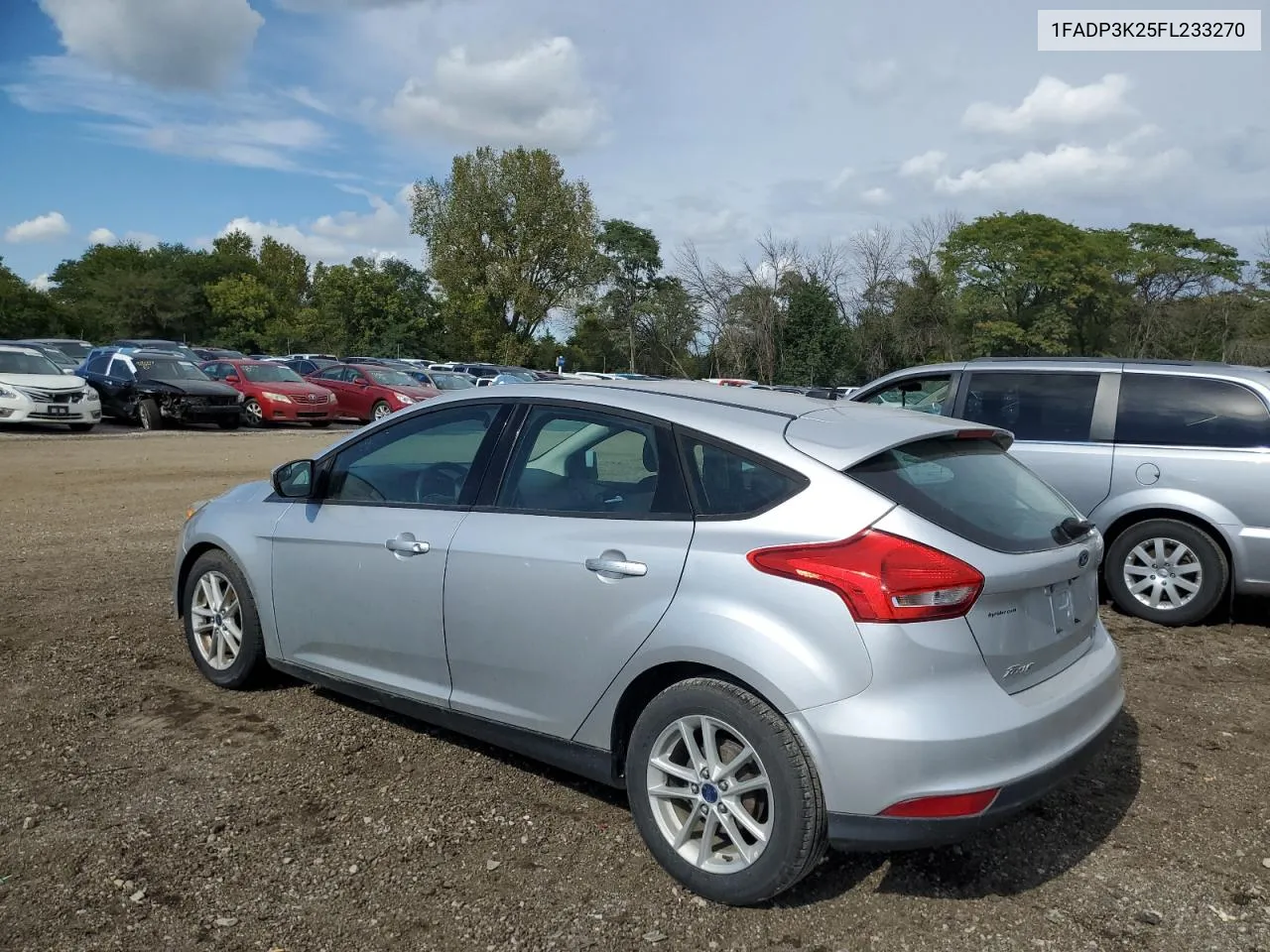 2015 Ford Focus Se VIN: 1FADP3K25FL233270 Lot: 72904124