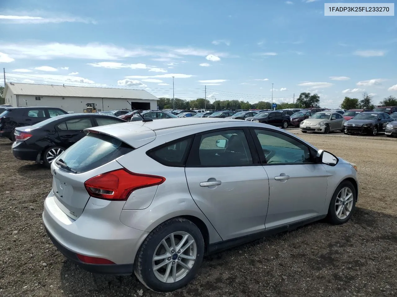 2015 Ford Focus Se VIN: 1FADP3K25FL233270 Lot: 72904124