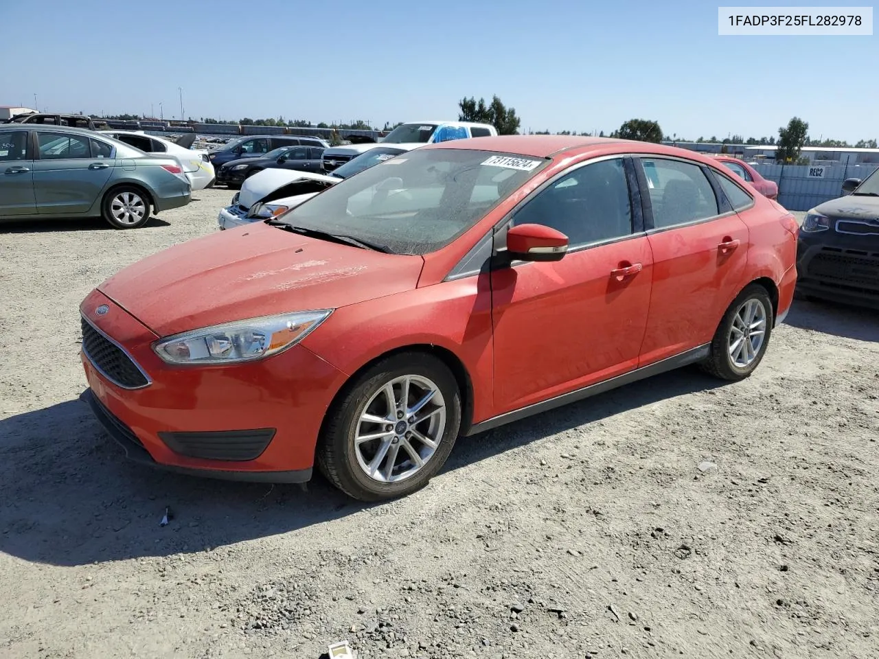 2015 Ford Focus Se VIN: 1FADP3F25FL282978 Lot: 73115624